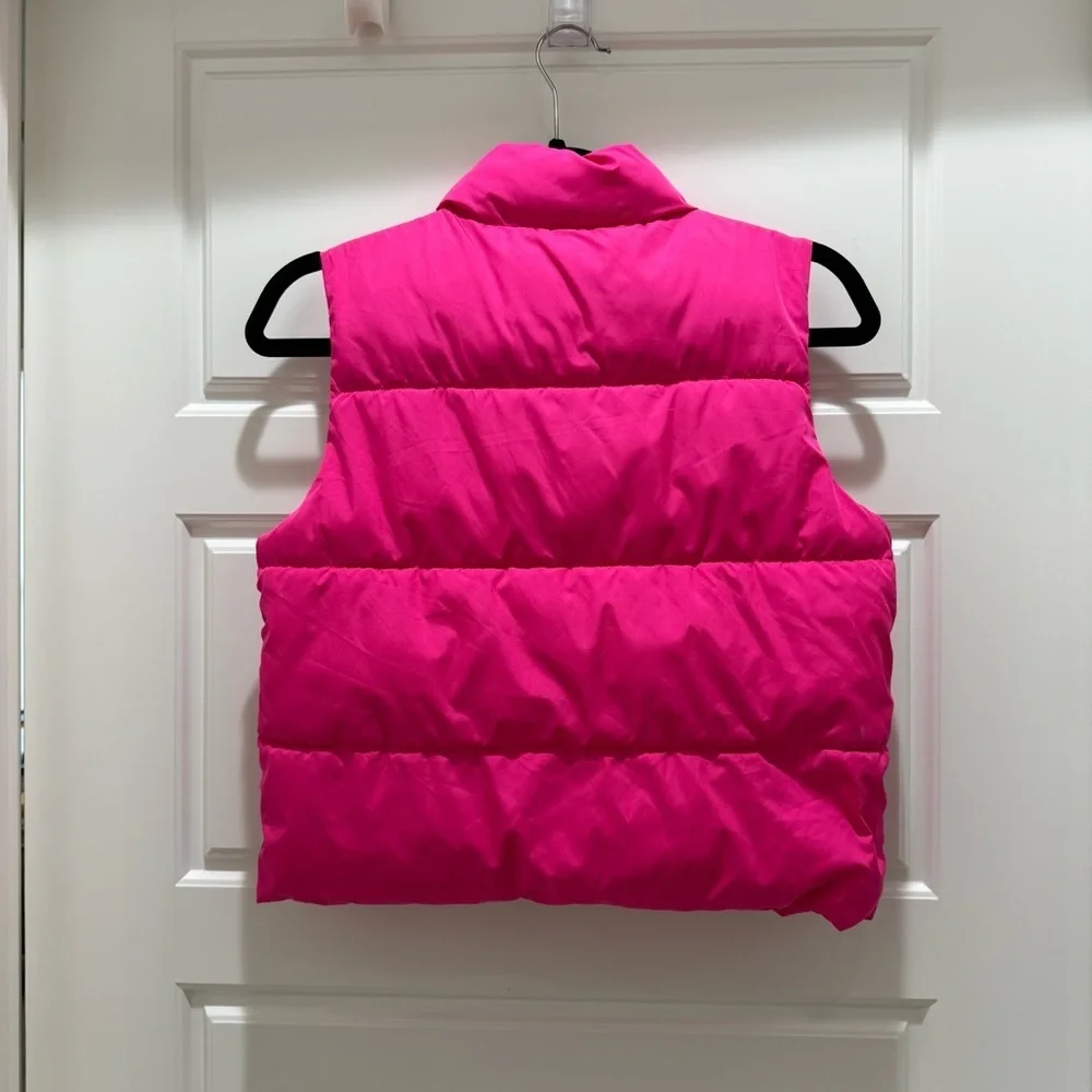 Gap Kids ColdControl Puffer Vest in Sizzling Fuchsia Pink Neon XL